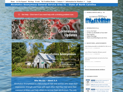 aanorthcarolina.org snapshot