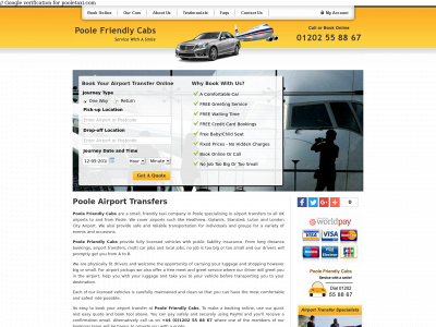 pooleairportcabs.com snapshot