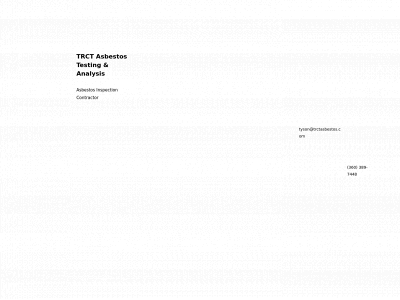 trctasbestos.com snapshot