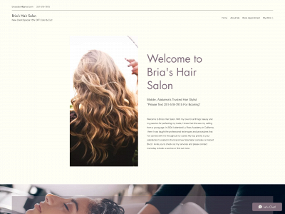 www.briashairsalon.com snapshot