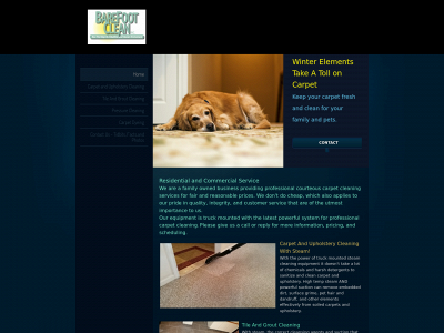 barefootcleaninc.com snapshot