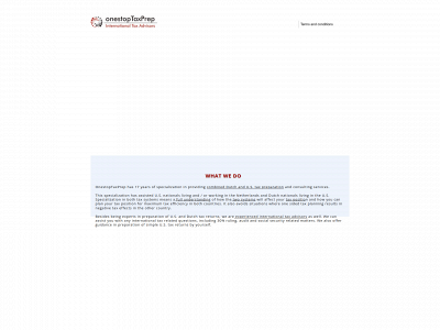 onestoptaxprep.nl snapshot