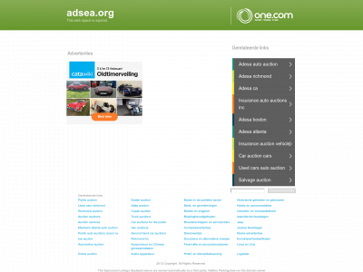 adsea.org snapshot