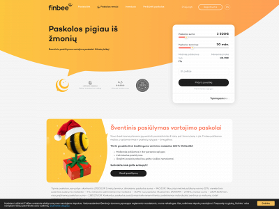 finbee.lt snapshot