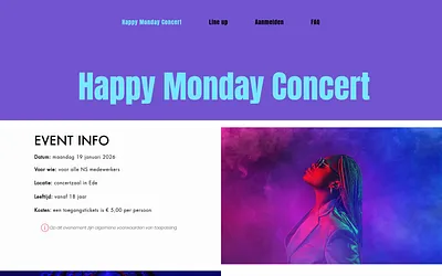 happymondayconcert.nl snapshot