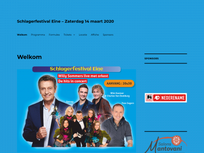 schlagerfestival-eine.be snapshot