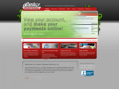 customdisposal.com snapshot