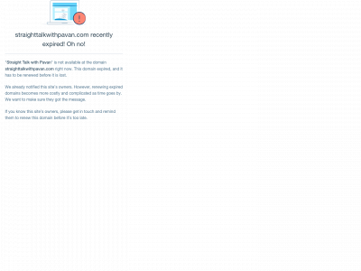 straighttalkwithpavan.com snapshot