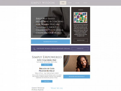 simplywisdom.com snapshot