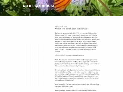 gobeglorious.com snapshot