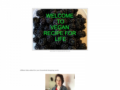 veganrecipeforlife.com snapshot