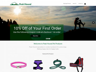 peakhound.com snapshot