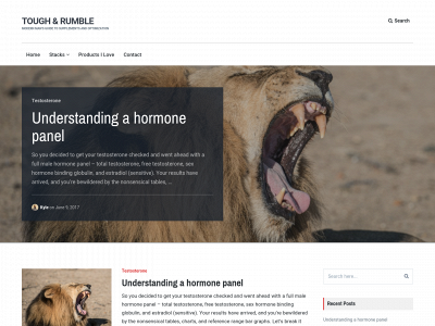 toughnrumble.com snapshot