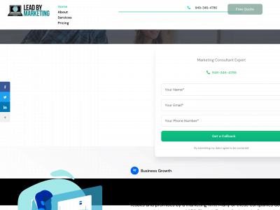 leadbymarketing.com snapshot