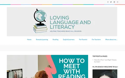lovinglanguageandliteracy.com snapshot