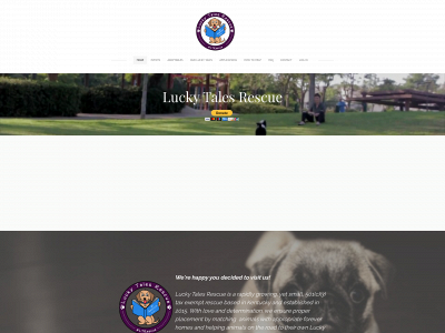 luckytalesrescue.org snapshot