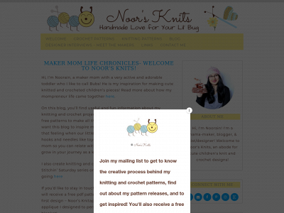 noorsknits.com snapshot