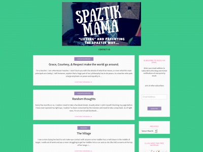 spaztikmama.com snapshot