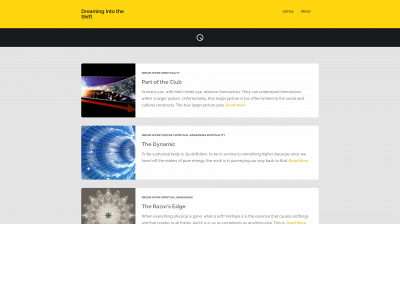 dreamingintotheshift.com snapshot