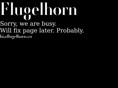 flugelhorn.co snapshot