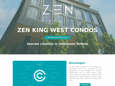 zenkingwestvipcondos.com snapshot
