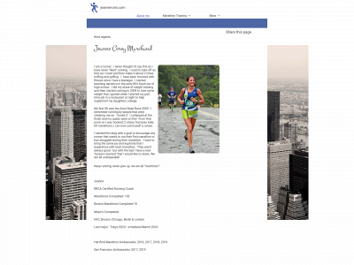 jeanneruns.com snapshot