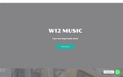 w12music.co.uk snapshot