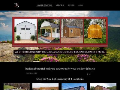 www.hillsidestructures.net snapshot