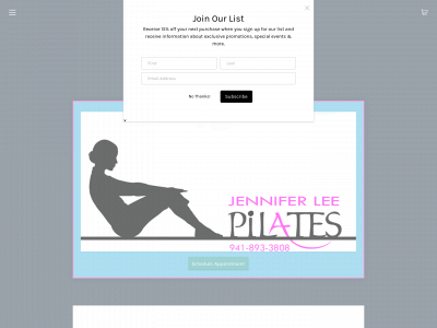 www.jenniferleepilates.com snapshot