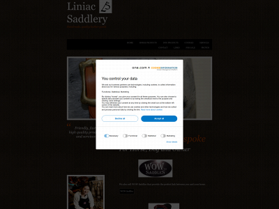 liniacsaddlery.com snapshot