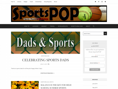 sportspop.blog snapshot