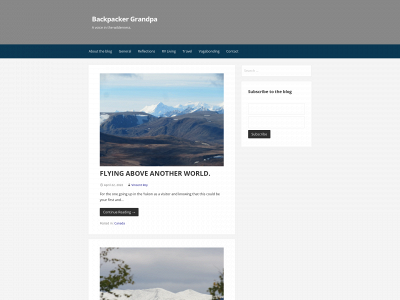 backpackergrandpa.com snapshot