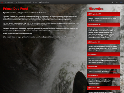 primaldogfood.be snapshot