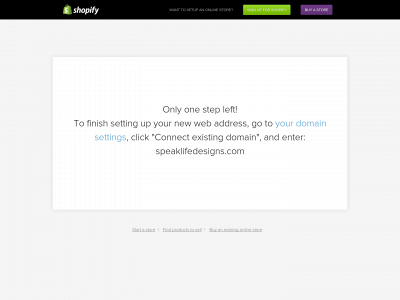 speaklifedesigns.com snapshot