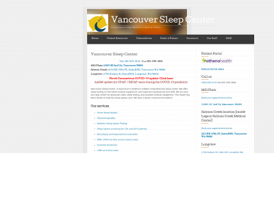 vansleep.net snapshot