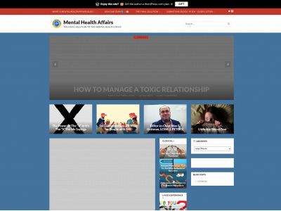 mentalhealthaffairs.blog snapshot