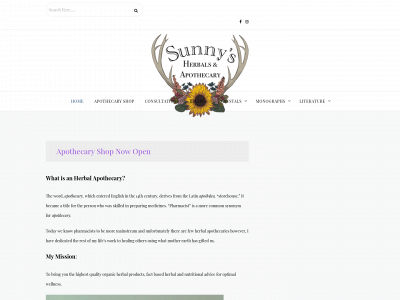 sunnysherbals.com snapshot