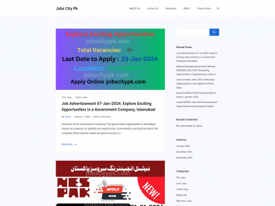 jobscitypk.com snapshot