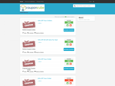 couponcubes.com snapshot