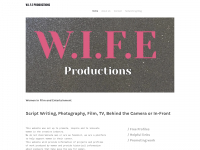 www.wifeproductions.com snapshot