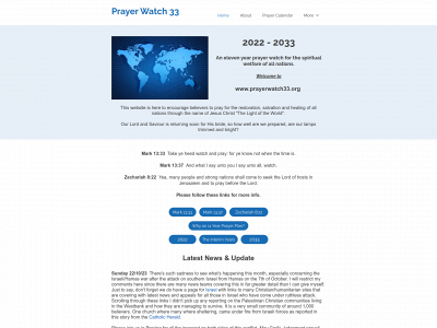 prayerwatch33.org snapshot