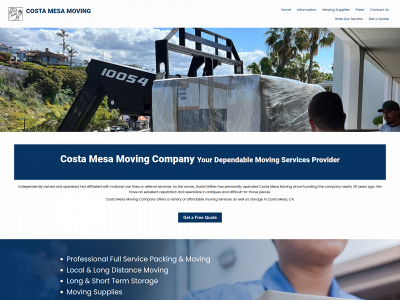 costamesamoving.com snapshot