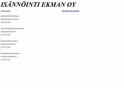 isannointiekman.fi snapshot