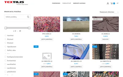 shop.textilis.lt snapshot
