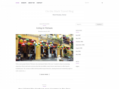 onthemarktravelblog.com snapshot
