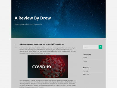 areviewbydrew.com snapshot