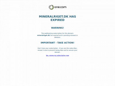 mineralriget.dk snapshot