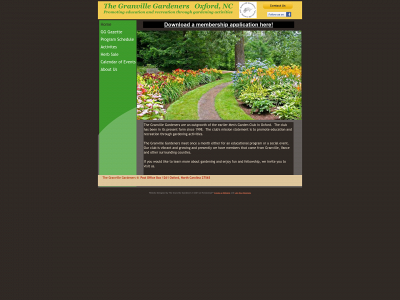 thegranvillegardeners.org snapshot