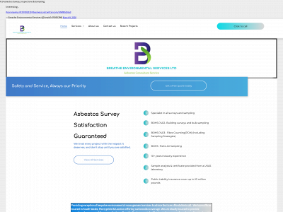 breatheenvironmental.com snapshot