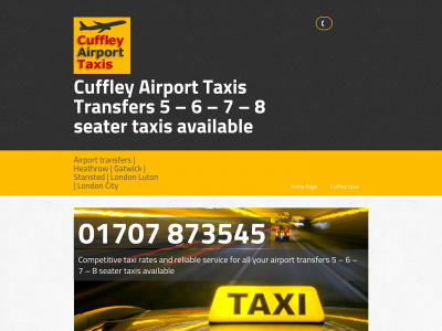 cuffleyairporttaxis.co.uk snapshot